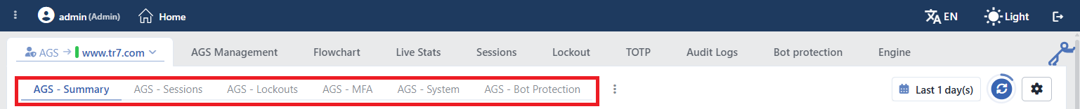 The View Tabs