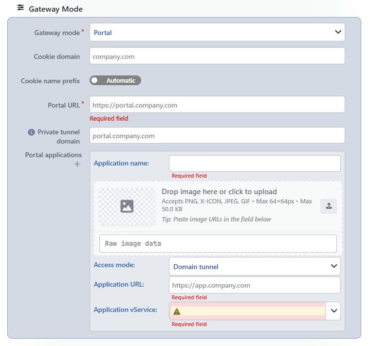 The Gateway Mode Section