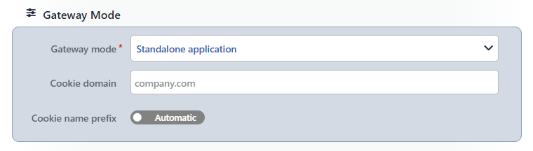The Gateway Mode Section