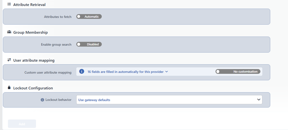 The Continuation of the LDAP Form