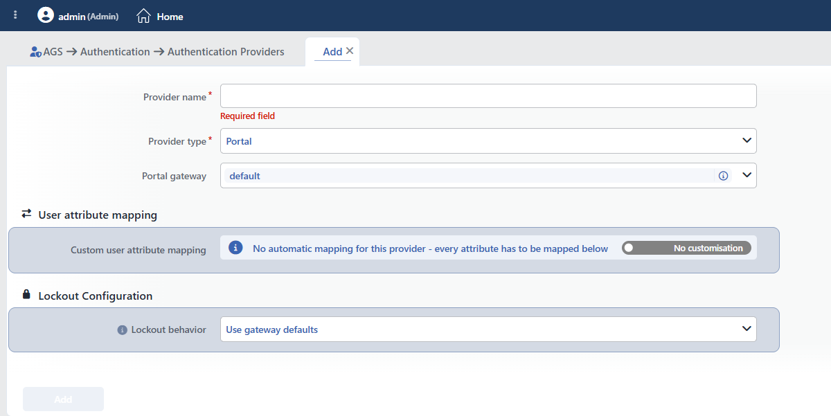 The Form While Portal Is Selected