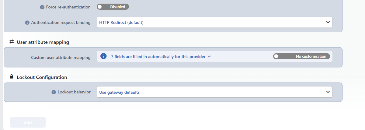 The Continuation of the SAML 2.0 Form