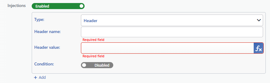 The Fields of the Injections Card