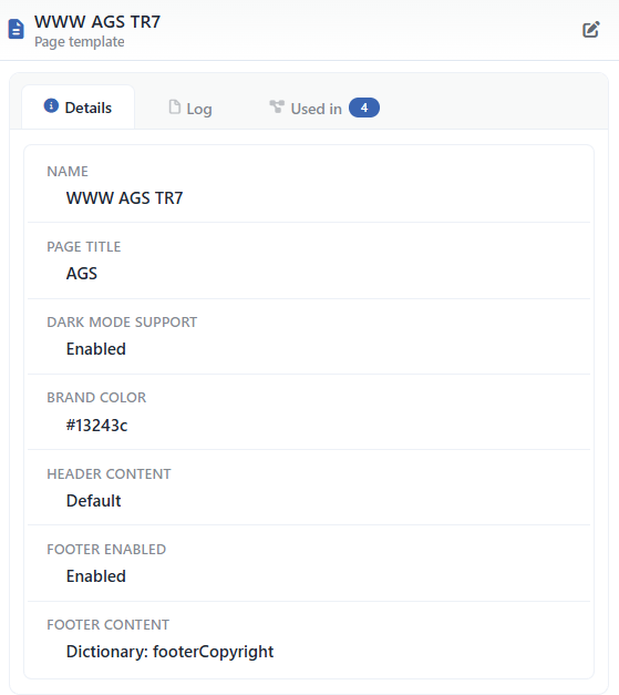 Preview of the Selected Profile