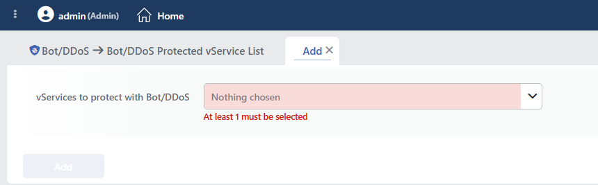 Enabling the Bot/DDoS Protection