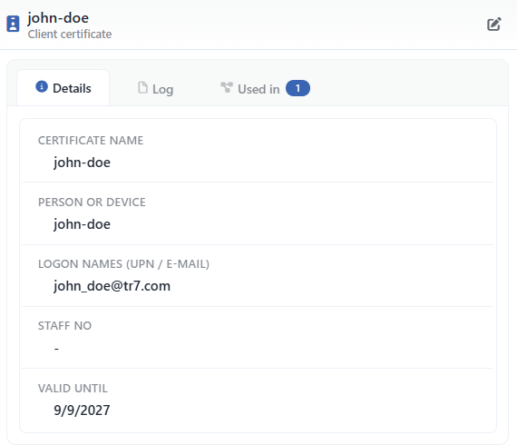 The Preview of the Selected Certificate
