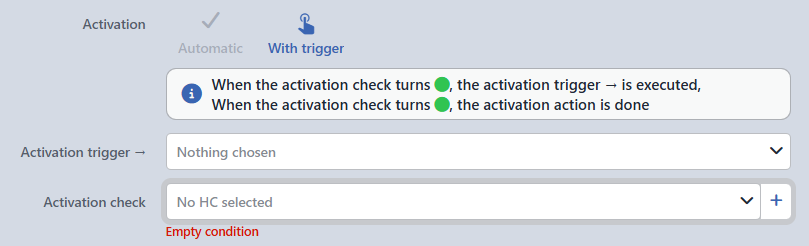 Activation - With Trigger