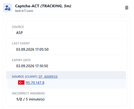 Advanced Captcha Logs (Tracking)
