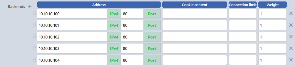 Defining Multiple Backends