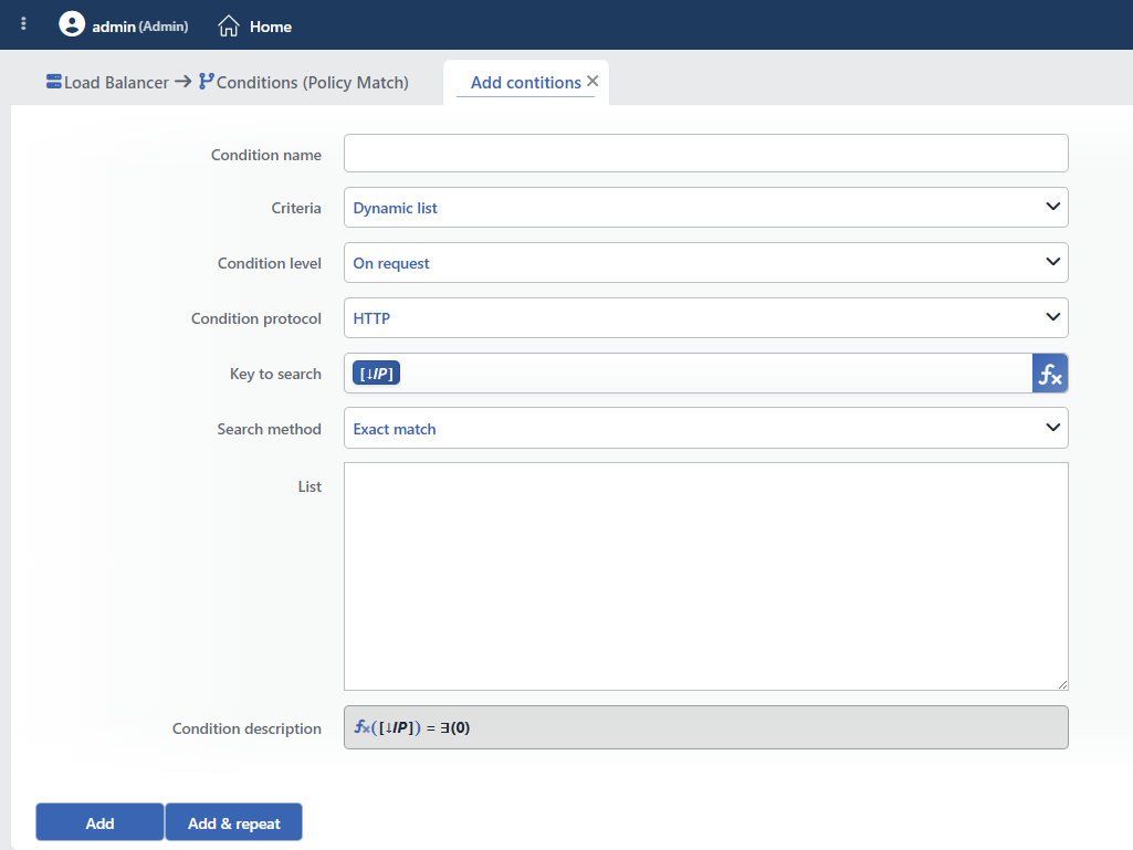 Dynamic List Add Form