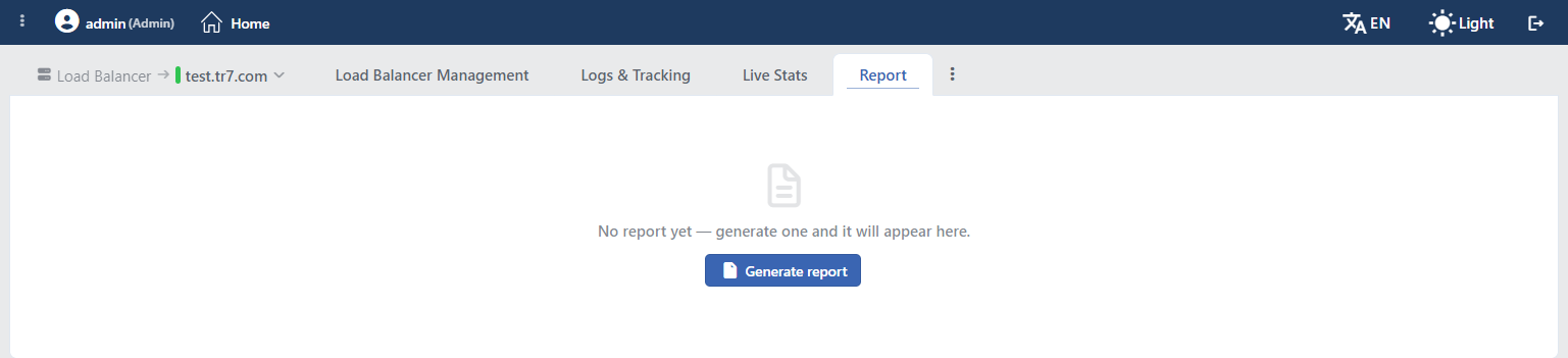 Report Tab