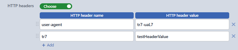 HTTP Headers Configuration