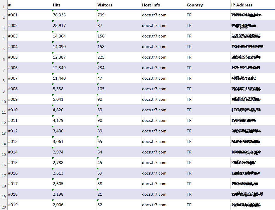 The Excel Report