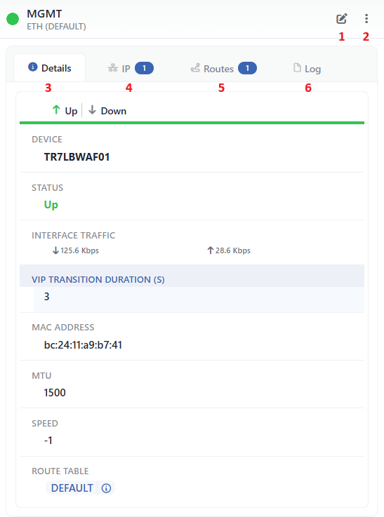 The Preview of the Selected Interface