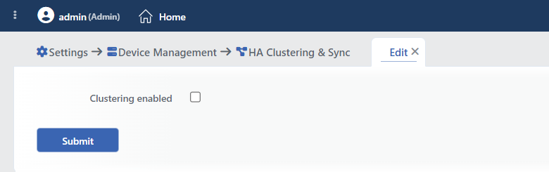 The Edit Tab: While Clustering Is Off