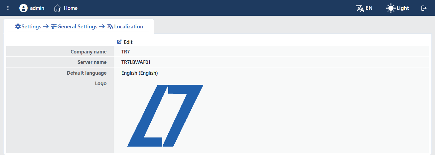 The Localization Screen
