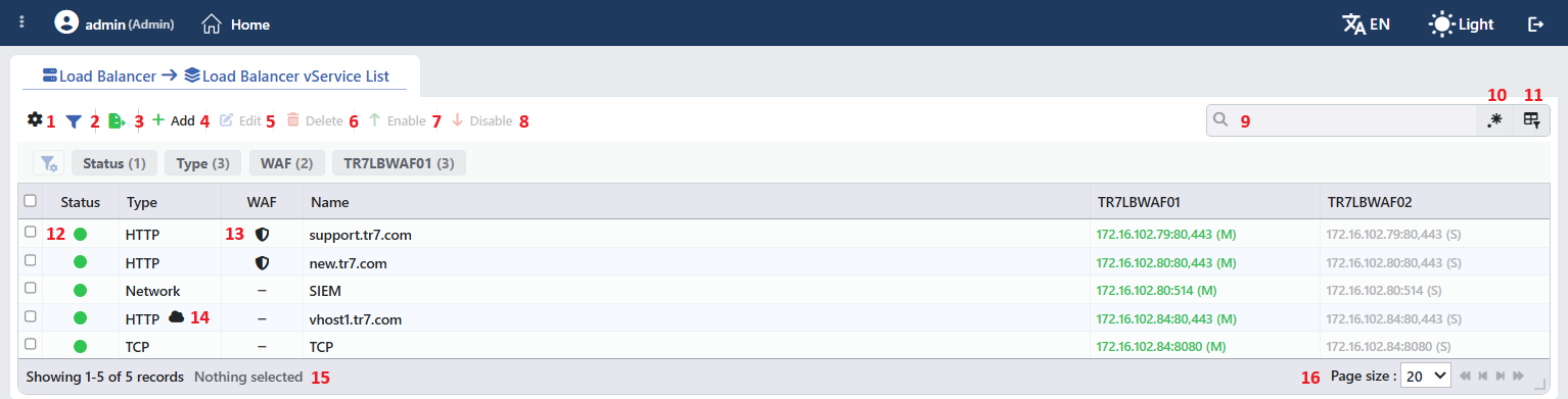 vServices Listing Form