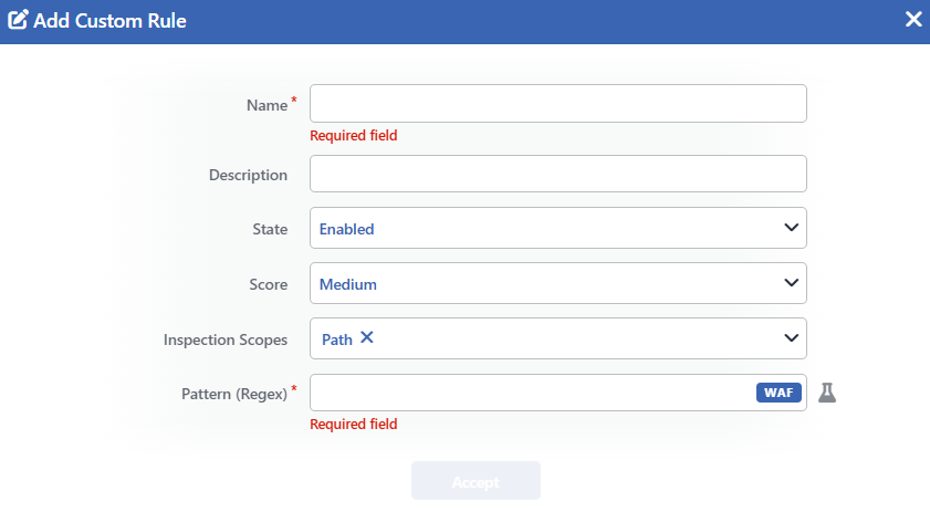 Rule Add Form
