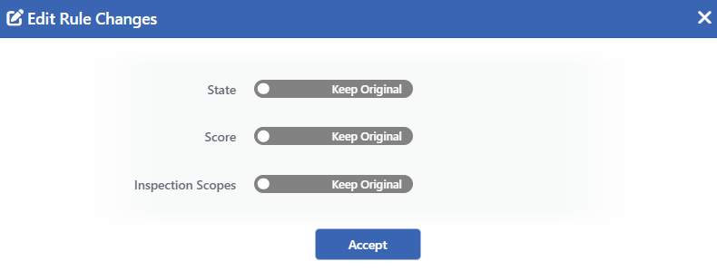 Rule Edit Form