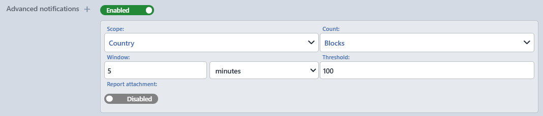 The Advanced Notifications Screen