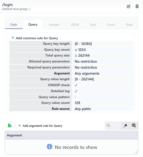 The Detail Panel - The Query Tab